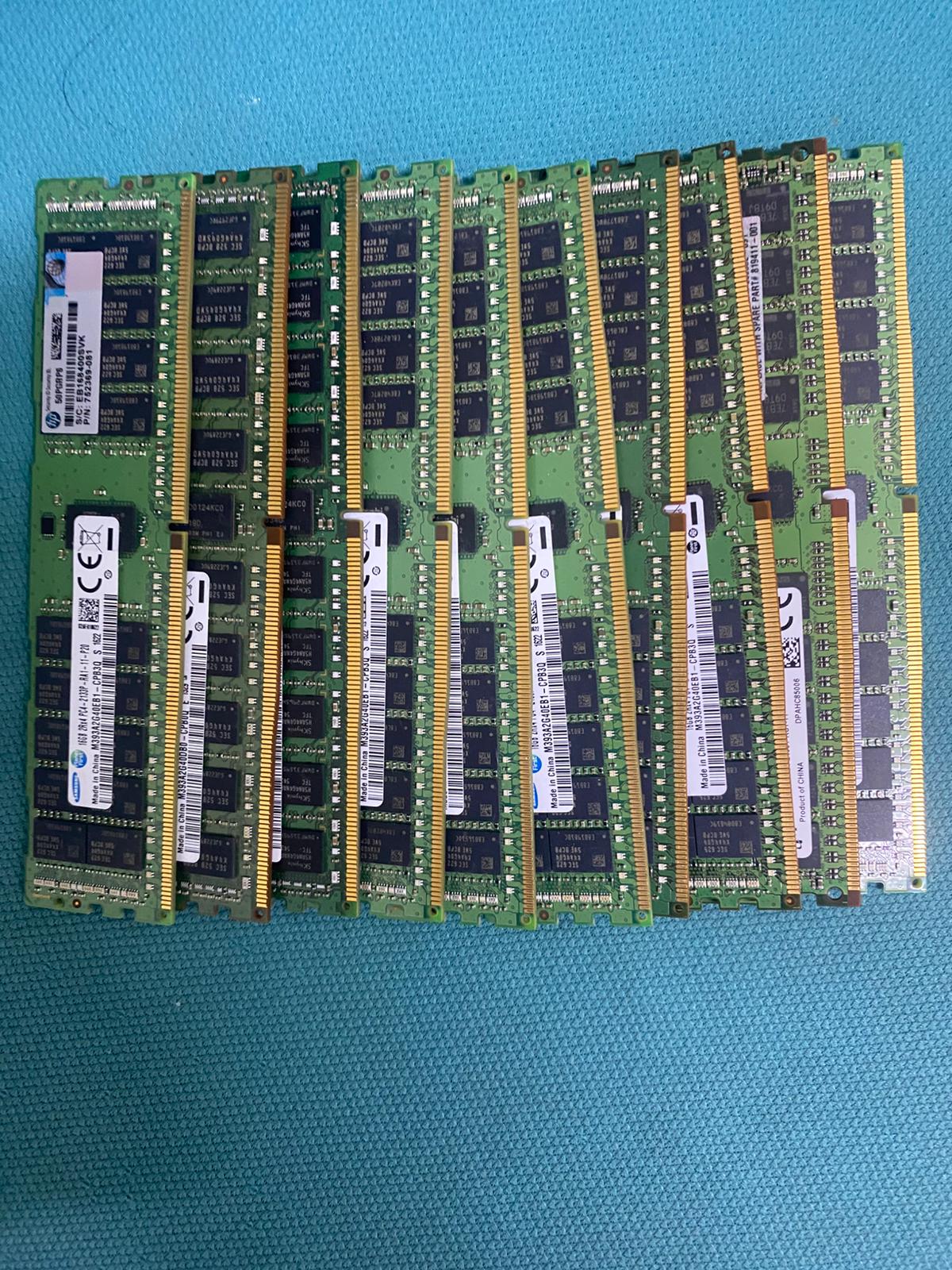 10 Adet   Samsung M393A2G40EB1-CPB4Q 16GB PC4-17000 DDR4-2133MT/S